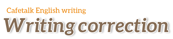 
					Cafetalk English writing Writing correction    			